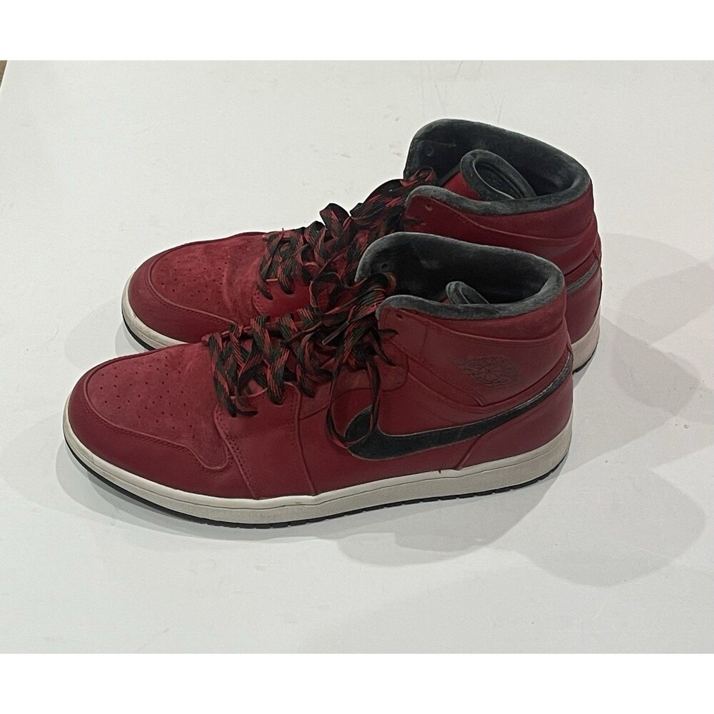 Nike Air Jordan 1 Retro Hi Premier 332134-631 Authentic Red Sneakers 2013 Sz 12